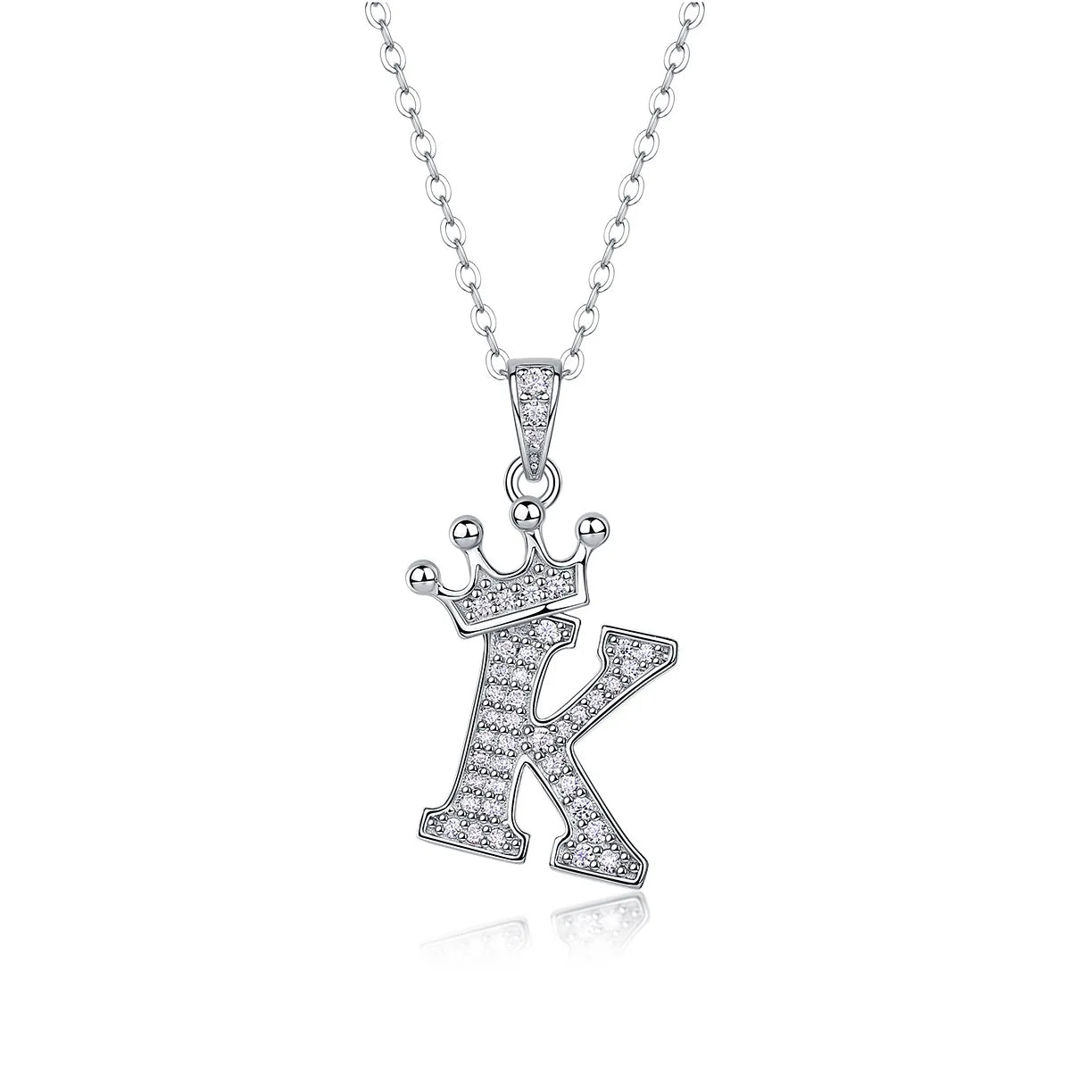 Collana con Lettere dell'Alfabeto in Moissanite D Color VVS1 Certificata
