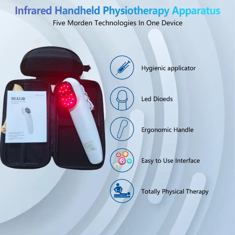 808nm 650nm LLLT Low-level Laser Device, Hand-held Cold Laser Therapy for Neck Back Arthritis Pain Relief Treatment