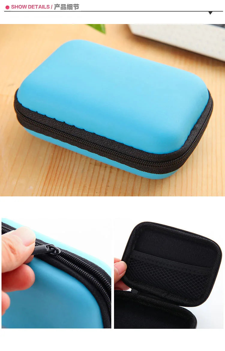 Travel Essentials Electronic Product Storage Zipper Bag Portable Travel Cable Storage Box Bags Women Home Organization Garden
