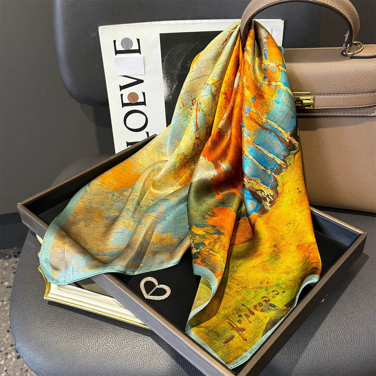 Foulard in Seta di Gelso a Stampe Fantasia