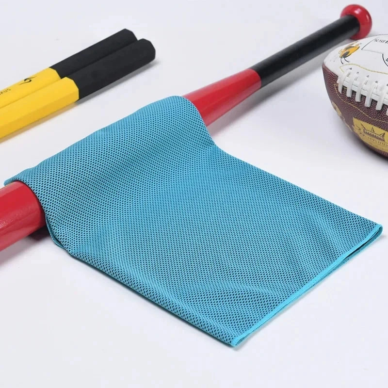 Cool Towel  Portable Mini Silica Gel Set Cold Towel Polyester Fiber Outdoor Cooling Towel Fitness sports gym Running quick Dry