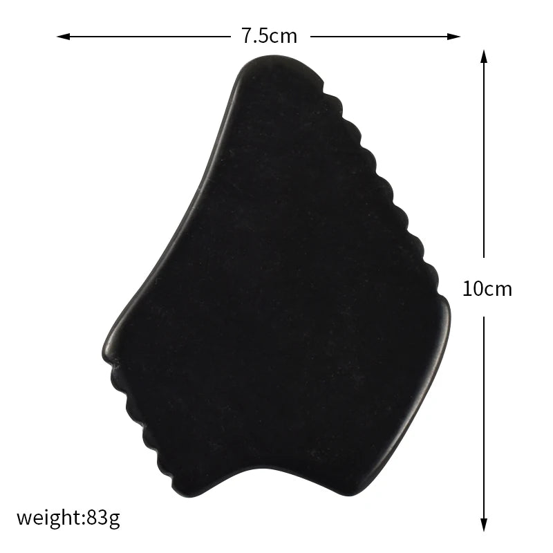 SPA Acupuncture Scraping Body Foot Back Face Neck Massager Beauty Guasha Board Black Bian Stone Gua Sha Massage Tools
