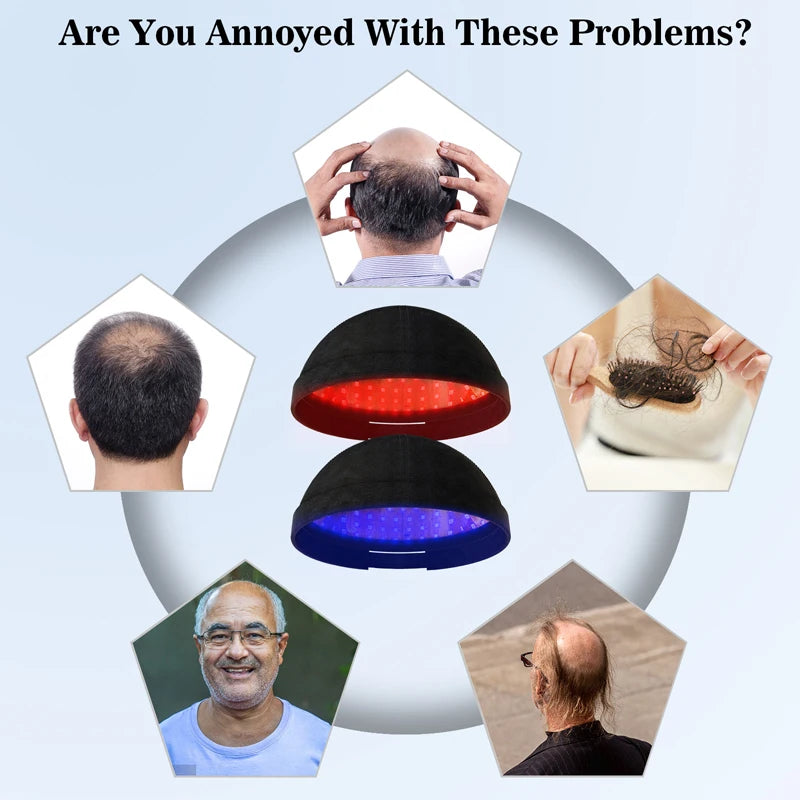 236 Diodes Laser Hair Growth Cap LLLT Therapy Anti Hair Loss Treatment Promote Hair Regrowth Device Restore Hair Thickness