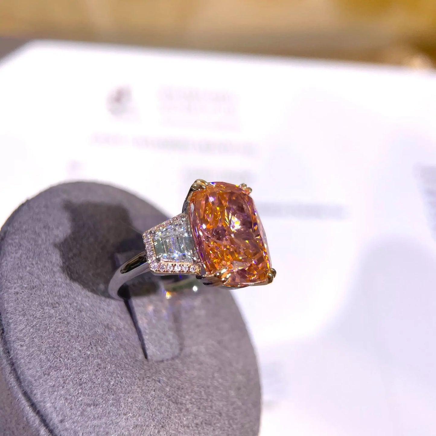 WUIHA Vintage 100% 925 Sterling Silver 13.8 CT Lab SapphireHigh Carbon Diamonds Gemstone Wedding Engagement Ring Fine Jewelry