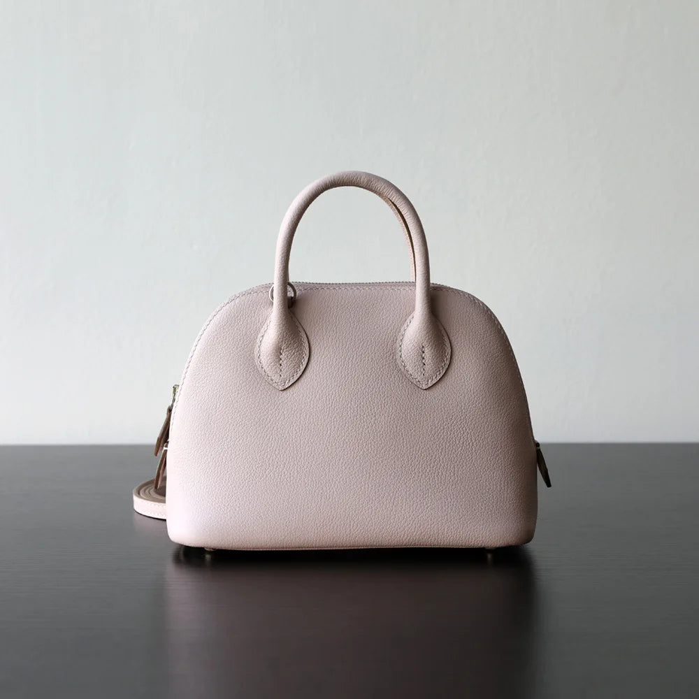 Borsa in Fiore di Pelle Goffrata