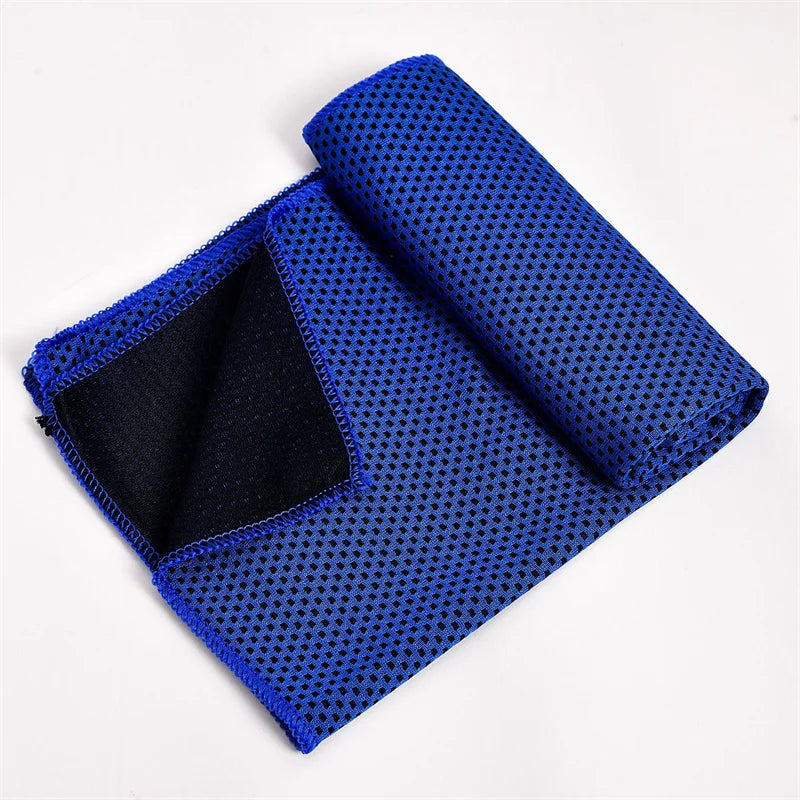 Cool Towel  Portable Mini Silica Gel Set Cold Towel Polyester Fiber Outdoor Cooling Towel Fitness sports gym Running quick Dry