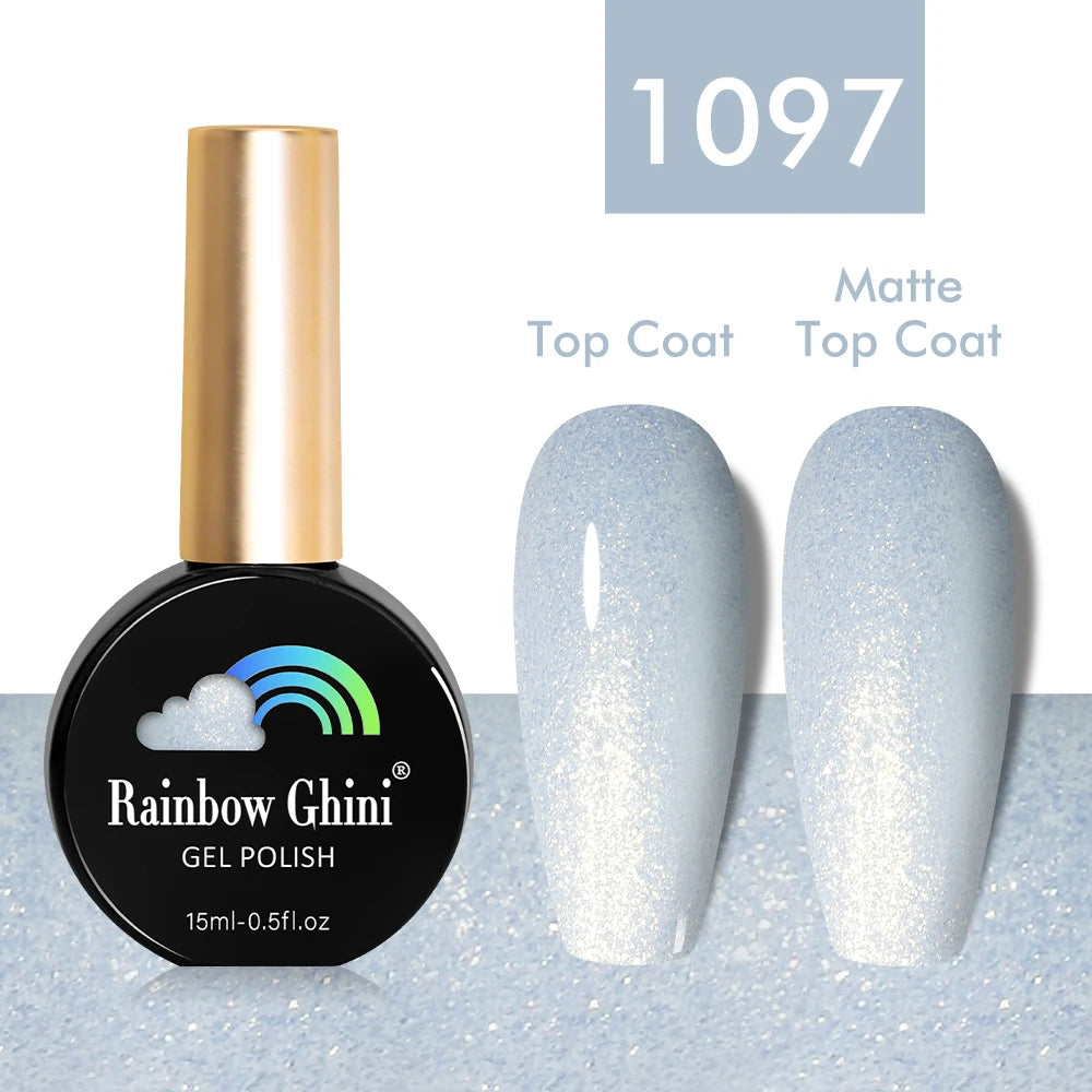 Rainbow Ghini 15ml Glitter Dark Red Gel Nail Polish Semi-Permanent Varnish UV Pale Red Nail Gel Art Supplies for Professionals