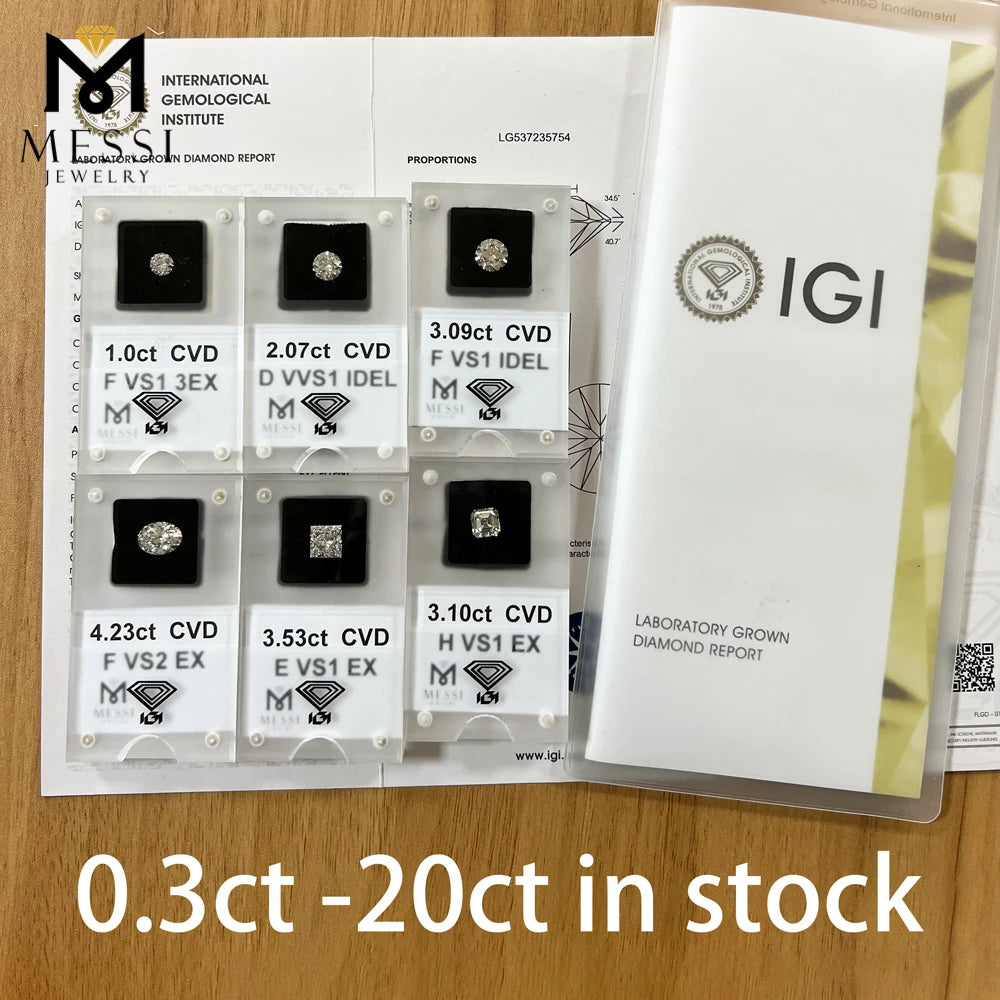 Diamanti Lab Grown Taglio Brillante da ct 3,00 a ct 7,00