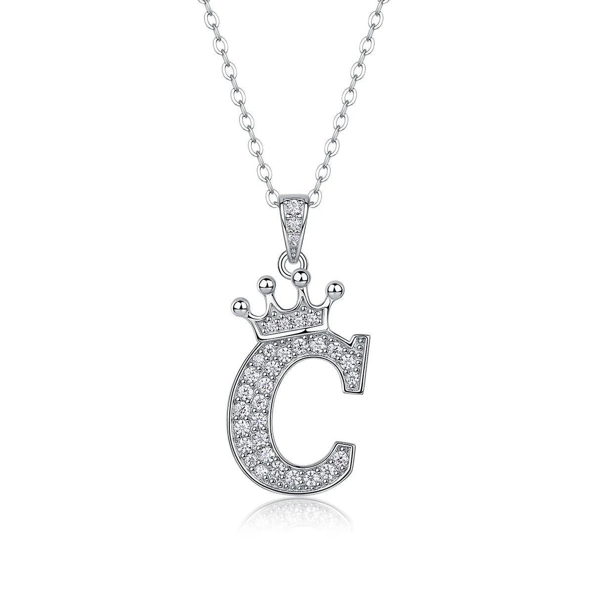 Collana con Lettere dell'Alfabeto in Moissanite D Color VVS1 Certificata