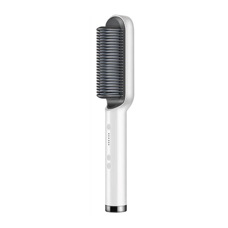 Electric Heating Comb Hair Straightener Comb Negative Ion 5-Speed Temperature Portable Fast Heating Electric Straightening Brus