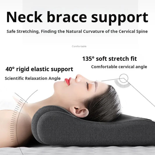 Cervical Pillow To Protect The Vertebrae And Improve Sleep, Massage Spine, Non-Traction Hot Compress Cylindrical Cervical Pillow