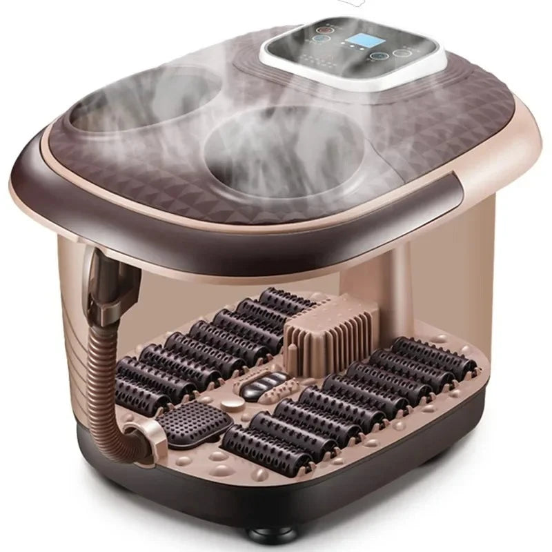 Smoked Foot Bath Full Automatic Electric Heating Washbasin Foot Massage Machine Deep Bucket Foot Bather Home Pedicure Machine