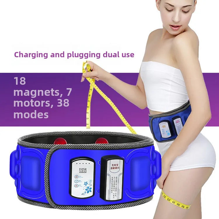 Bestseller Intelligent Vibration Massage Belt Waist Massager Hot Compress Moxibustion Lazy Body Fat Remover