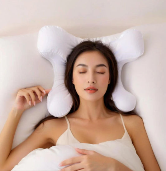 Face Pillow + Free White Satin Pillowcase! Beauty Sleep, Anti Wrinkles-Aging, Back Sleep