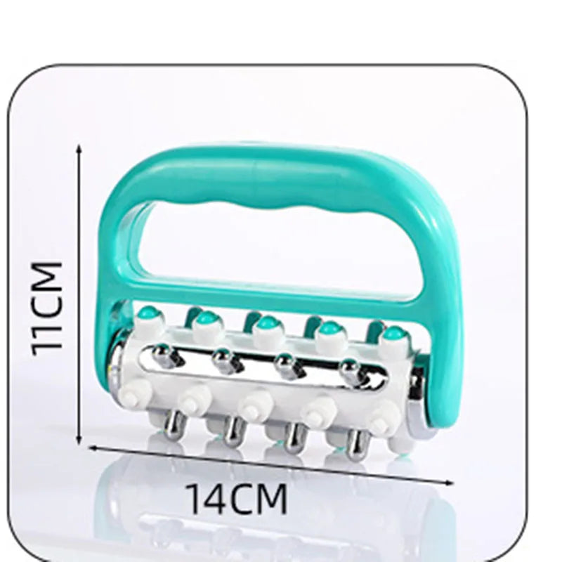 Electroplated Roller Massager Portable Anti Cellulite Relief Fat Blasting Massage Roller Muscle Massage Fascia Massager