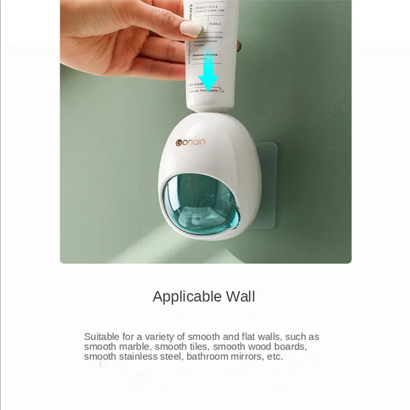 Cartoon Toothpaste Dispenser Automatic Toothpaste Squeezer New Wall-Mount Holder Toothbrush Rack Bathroom Washroom  Accessories