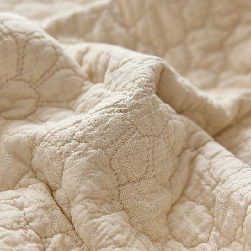 Washed Pure Cotton Versatile Quilted Bedspread Summer Quilt Blanket Bed Cover Mattress Topper Coverlet Bed Sheet With Pillowcase