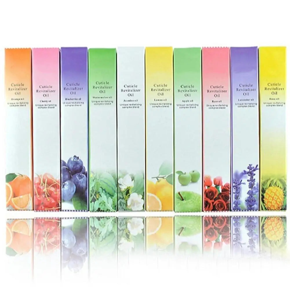 Nutrition Oil Pen for Nail Treatment, Cuticle Revitalizer Oil, Prevent Agnail, Nail Polish, Nourish Skin, 15 Smells