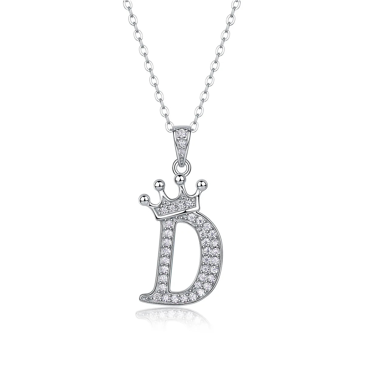 Collana con Lettere dell'Alfabeto in Moissanite D Color VVS1 Certificata