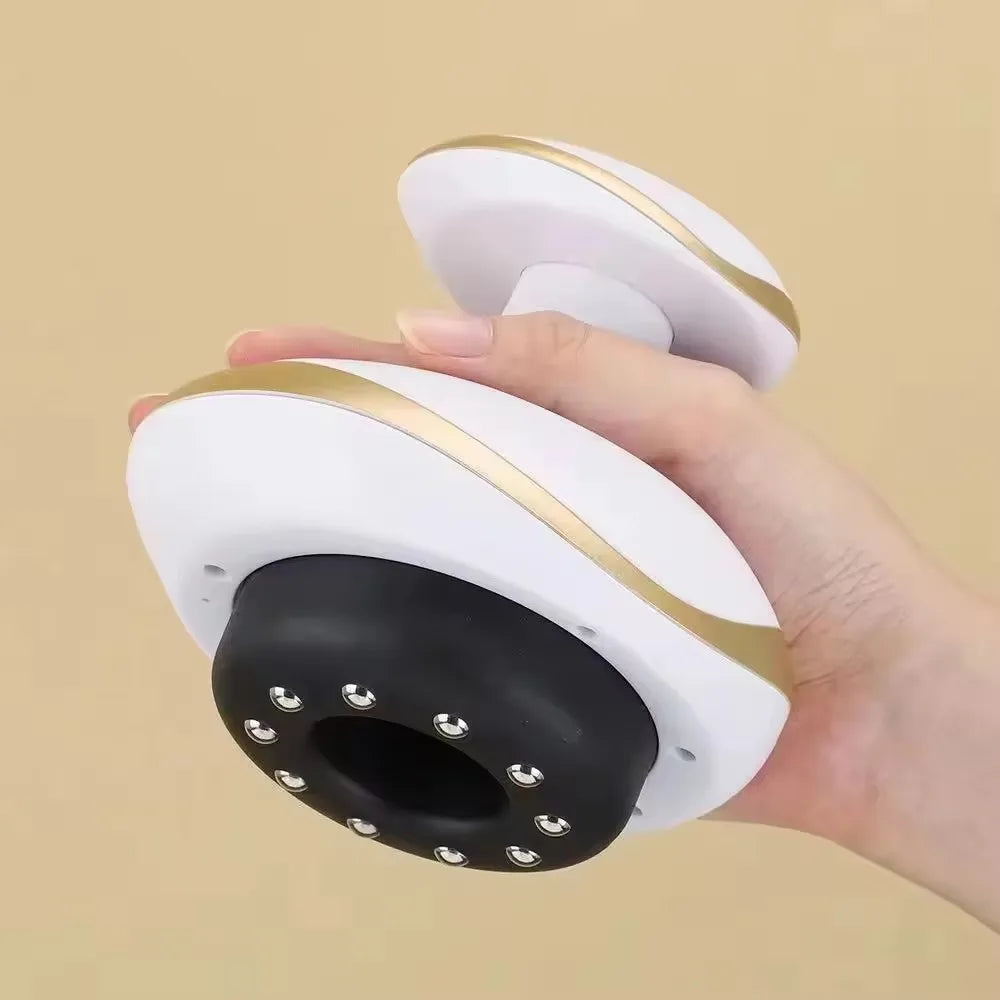 Electric Vacuum Cupping Massage Device LCD Display Heating Scraping Suction Cups Gua Sha Scraping Tool  Relieve Muscles Soreness