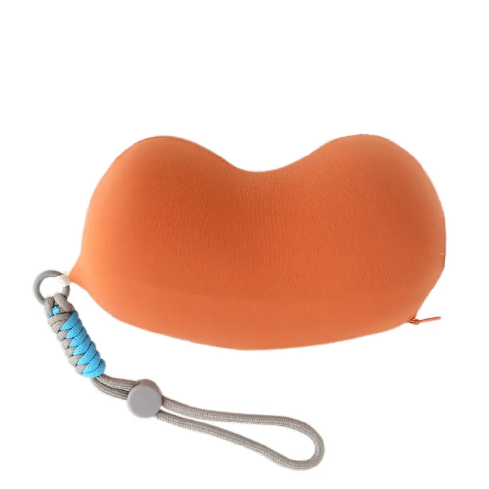 Solid Color Mini Sleeping Neck Pillow Portable Detachable Slow Rebound Pillow Lightweight Elasticity Neck Guard Pillow Home Use