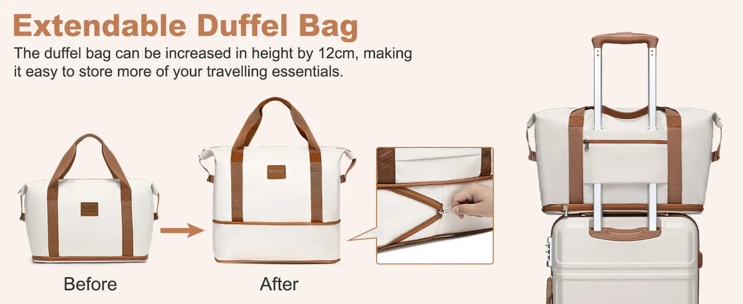 KONO 4/5/6-piece beauty case box cosmetics case hand luggage toilet bag travel bag luggage set