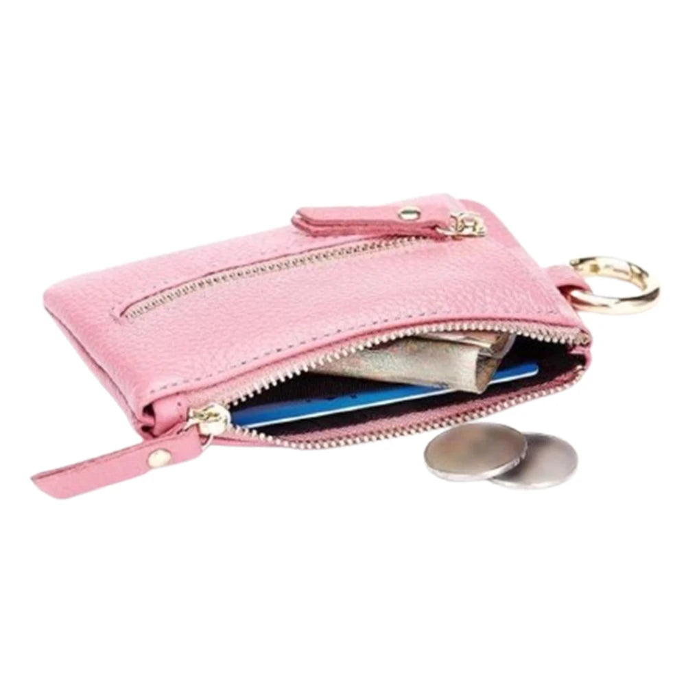 New PU Leather Key Wallets Unisex Retro Keys Organizer Men Women Key Card Holders Housekeeper Keychain Cover Coin Zipper Purse