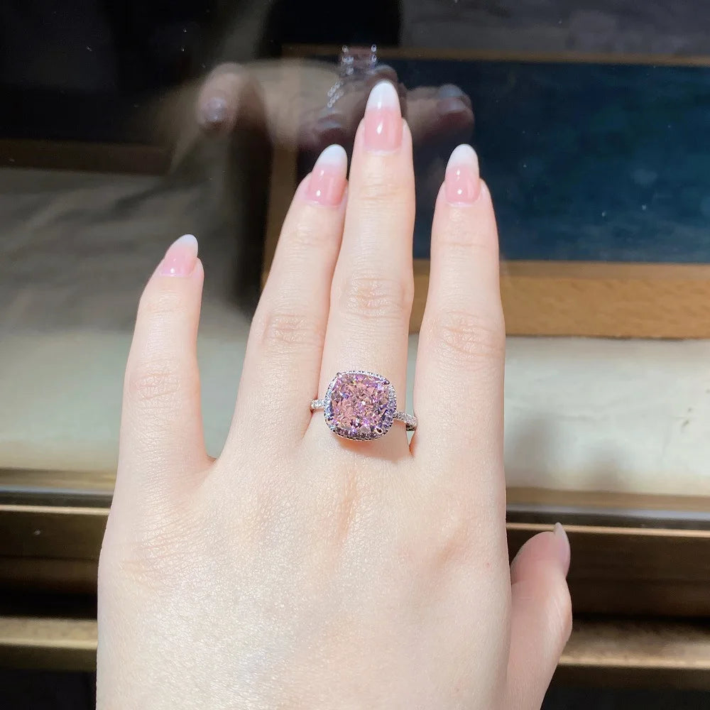 Collezione di Anelli con Zaffiri Rosa creati in Laboratorio