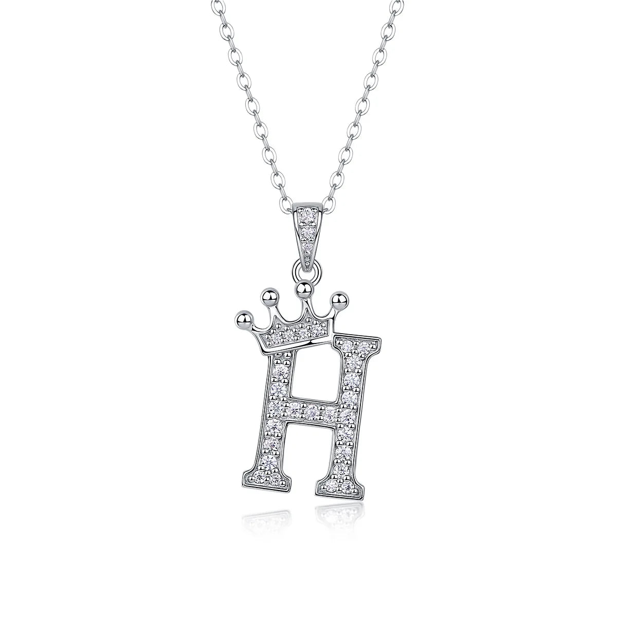 Collana con Lettere dell'Alfabeto in Moissanite D Color VVS1 Certificata