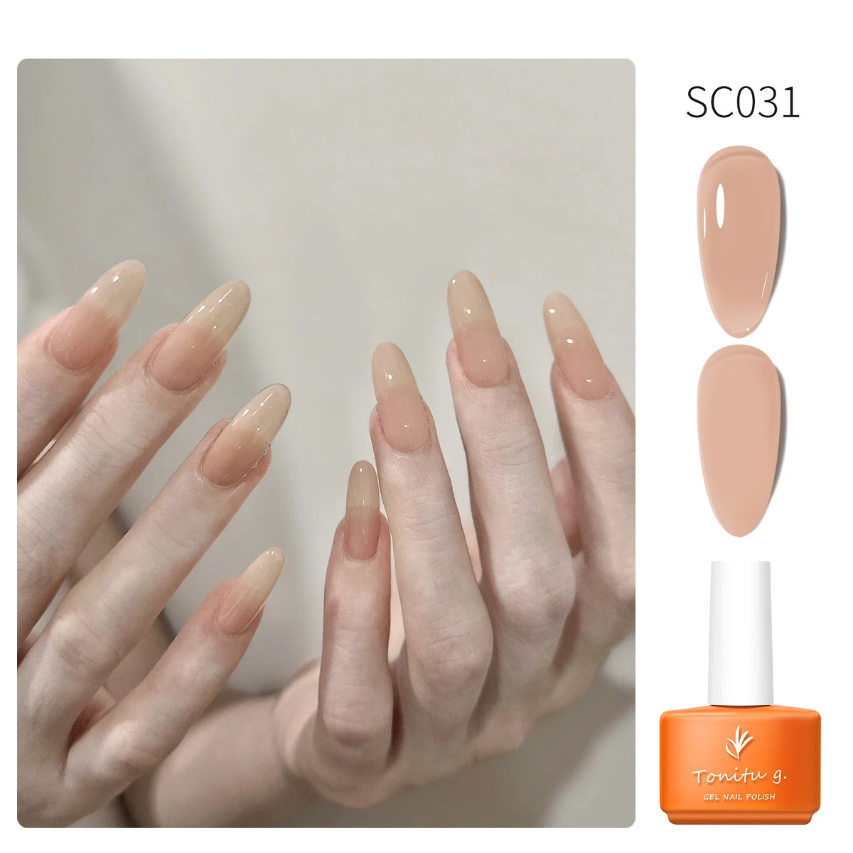 Tonitu G 7ml Semi-permanent Jelly Gel Nail Polish 59 Colors Natural Transparent  Summer Nails Art Soak Off  UV LED Gel  Varnish