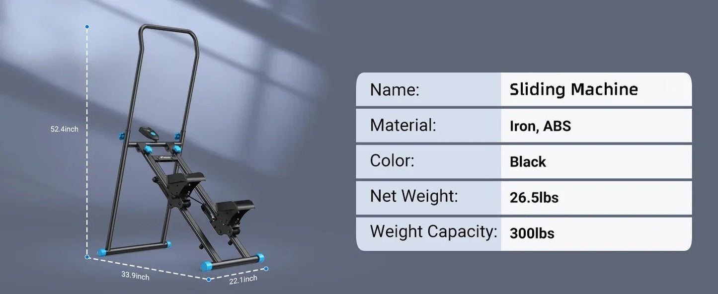 Compact Folding Cardio Stepper Stair Stepper for Home Gym Exercise, New Version Vertical Climber Machine Full - Body Workout
