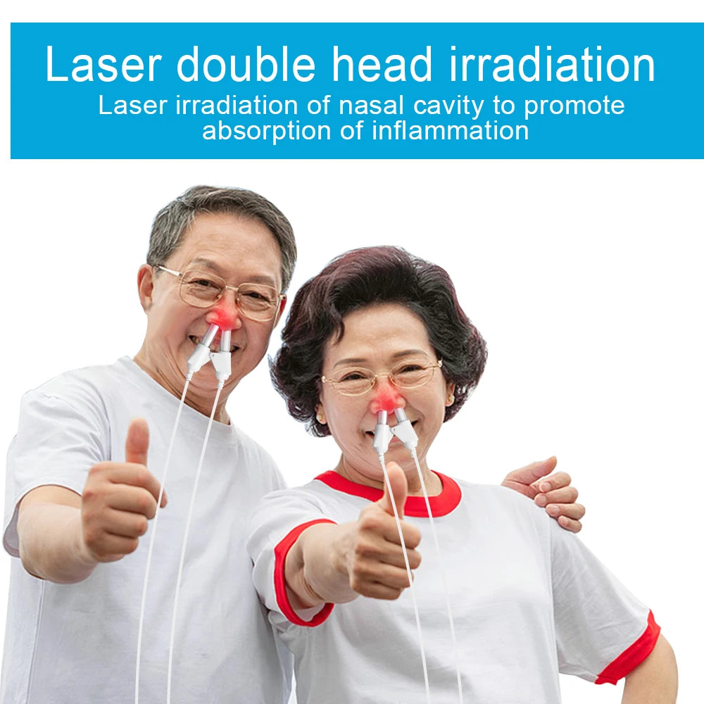 Tinnitus Ear Laser Therapy LLLT Irradiation Laser Physiotherapy Earplug Otitis Media Deafness Nose Rhinitis Sinusitis Treatment
