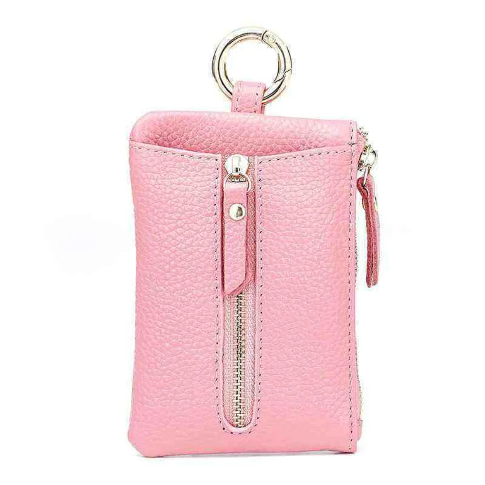 New PU Leather Key Wallets Unisex Retro Keys Organizer Men Women Key Card Holders Housekeeper Keychain Cover Coin Zipper Purse
