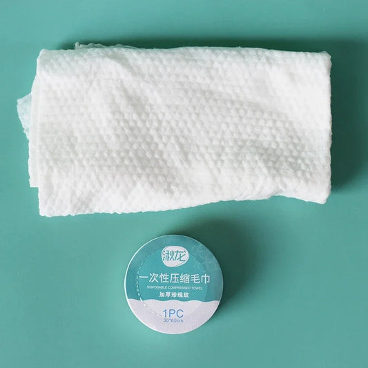 Thickened disposable compressed towel, large wash face towel, non pure cotton travel, portable hotel and hotel supplies