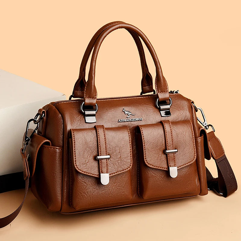 High Capacity Leopard Print Ladies Handbags Versatile Messenger Bags High Quality Luxury Women's Shoulder Bags Ladies'Hand Bags