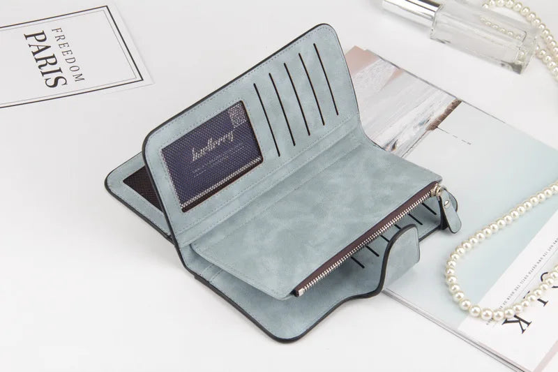 Baellerry High Quality Long Women's Wallet Buckle Multiple Card Slots Mobile Phone Bag Hand-held Bag Card Holders