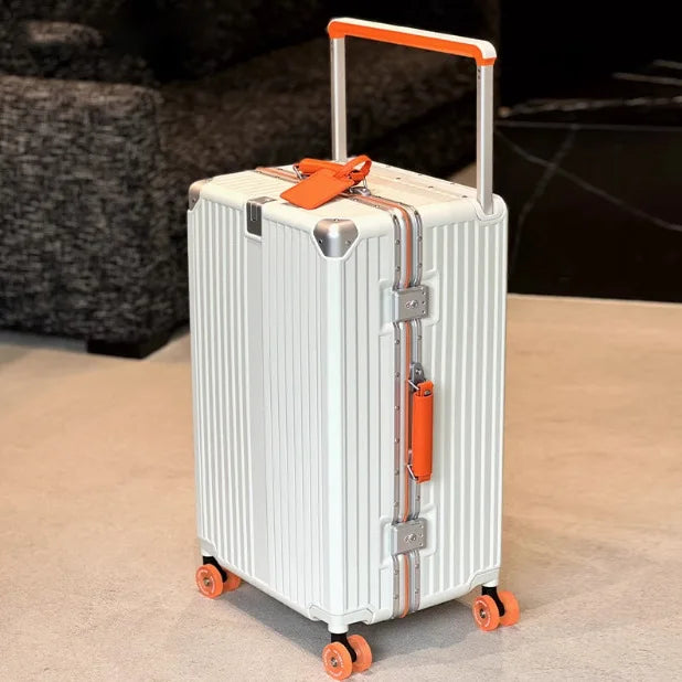 KLQDZMS Travel Luggage 24"26"28"30 Inch Women's Large Capacity Trolley Case 20 ”ABS+PC Boarding Case Men's Cabin Suitcase