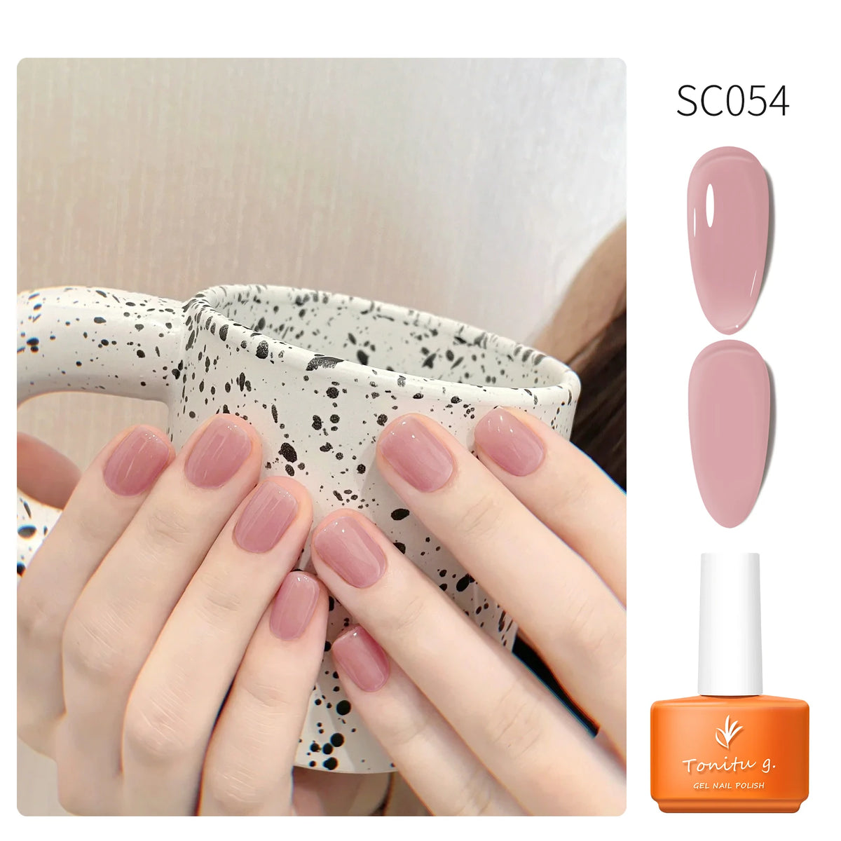 Tonitu G 7ml Semi-permanent Jelly Gel Nail Polish 59 Colors Natural Transparent  Summer Nails Art Soak Off  UV LED Gel  Varnish