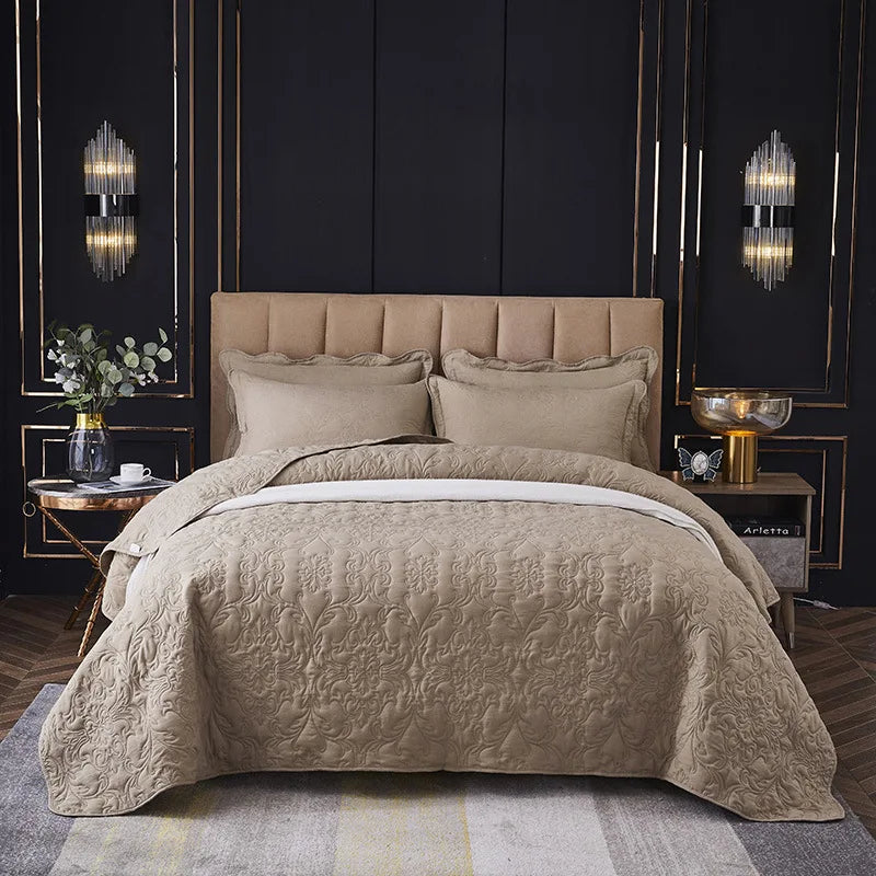 Summer Ultrasound Double King Queen Size Bedspreads Machine Washable Bed Cover Summer Soft Skin-friendly Blankets and Bedspreads