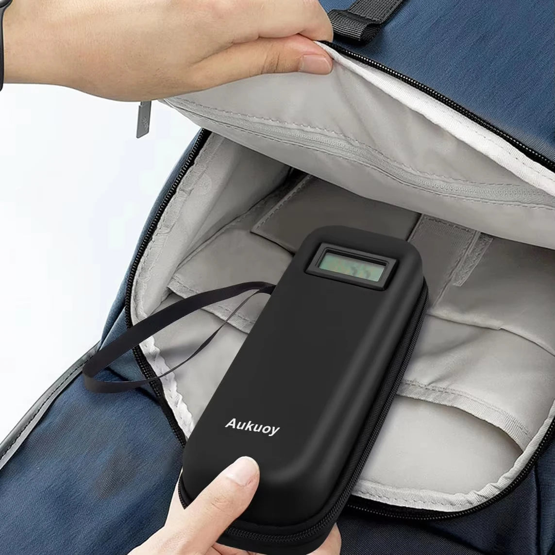 Insulin Cooler Travel Case with Thermometer Display Medication Diabetic Cooler Refrigerated Medicine Organizer Bag with Ice Pack