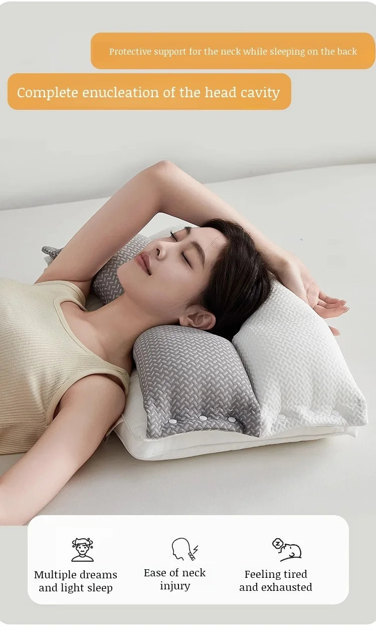 Doublelayer neck pillow special source sleep pillow core sleep aid sound sleep pillow