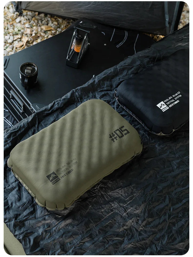 ShineTrip Outdoor Camping Inflatable Pillow Foldable Portable Ultra-light Air Pillow, Comfortable Sleep Pillow with Neck Support