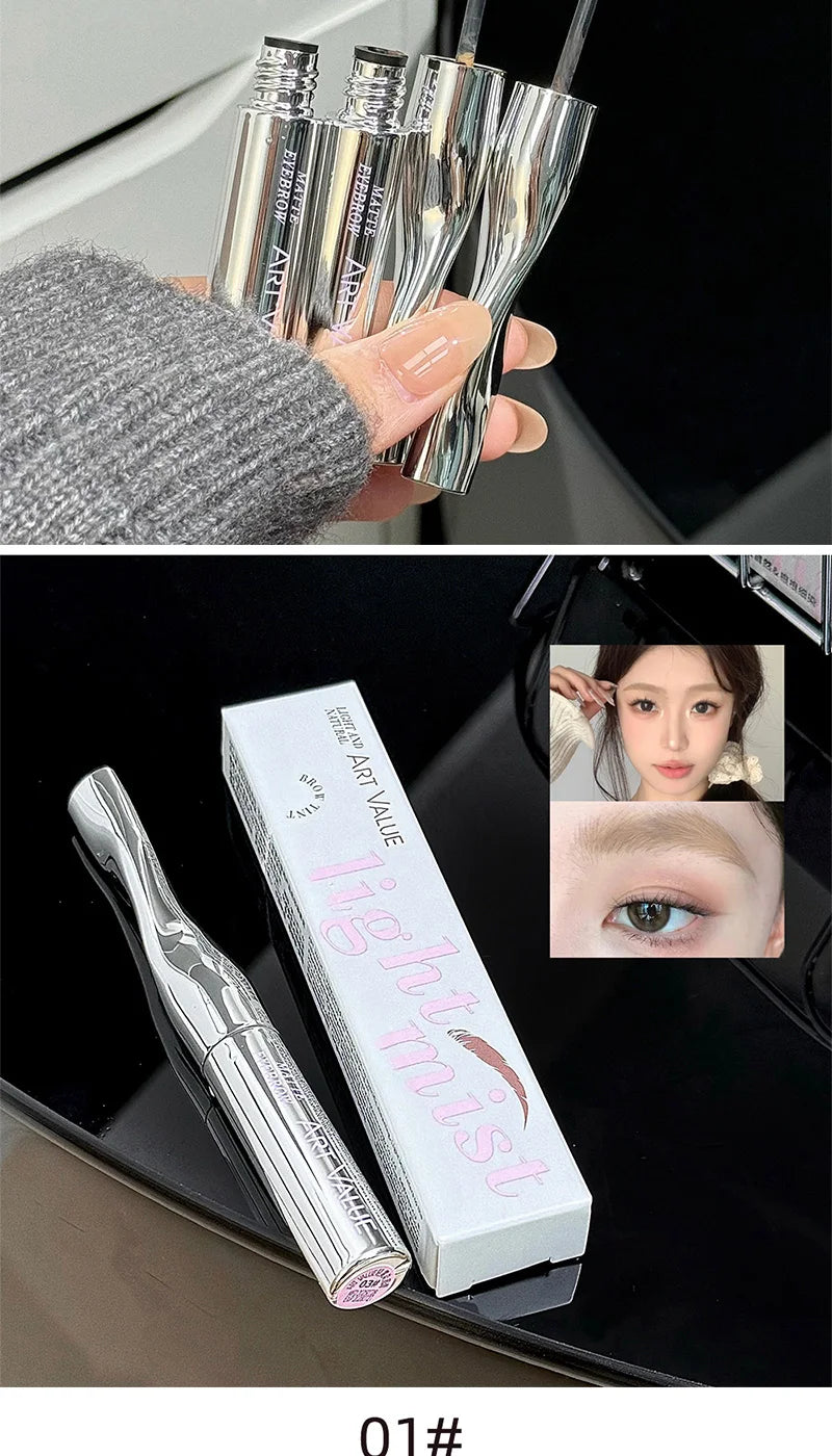 Art Value Eyebrow Dye Cream, Korean-style light brown matte eyebrow light makeup, natural makeup application,natural makeup look