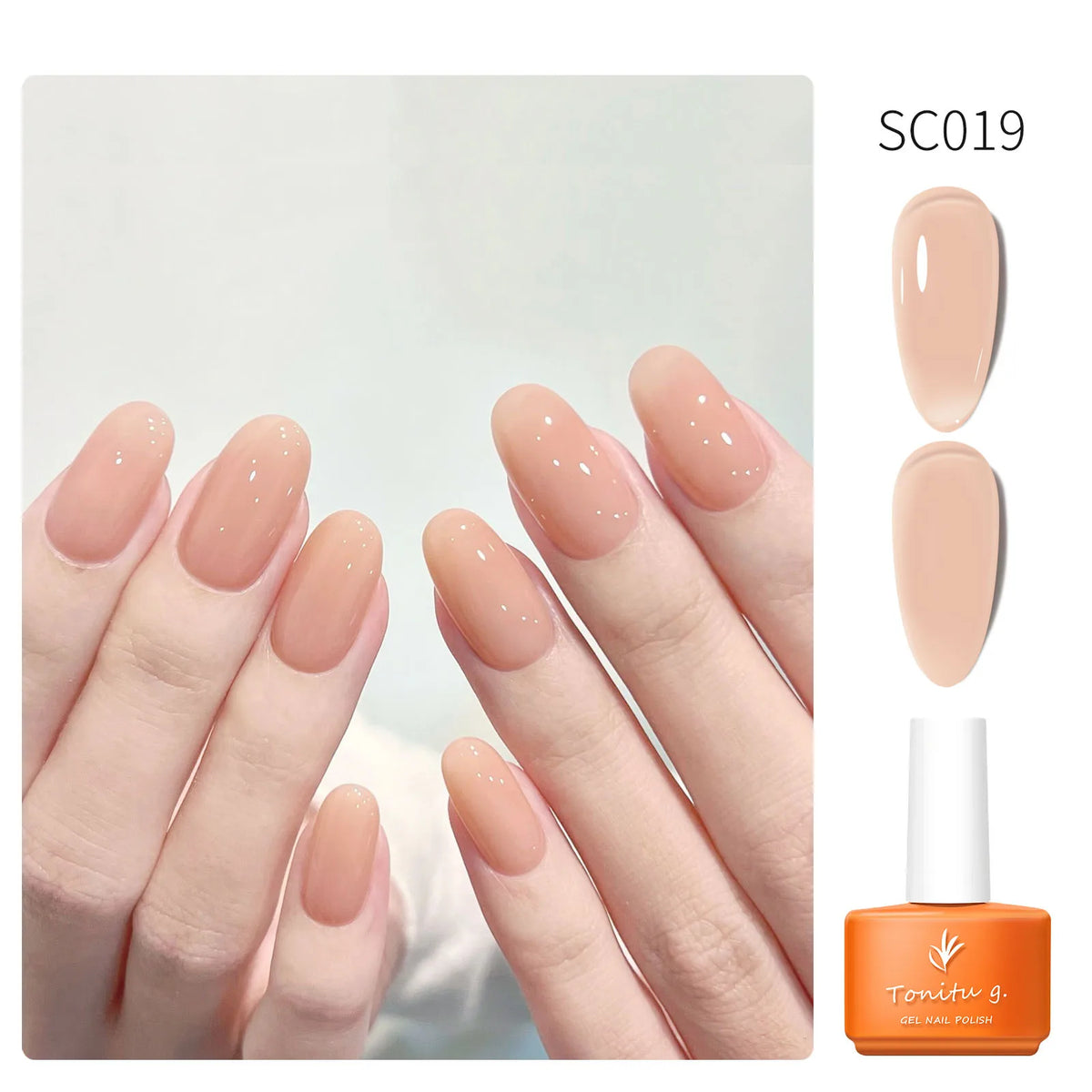 Tonitu G 7ml Semi-permanent Jelly Gel Nail Polish 59 Colors Natural Transparent  Summer Nails Art Soak Off  UV LED Gel  Varnish