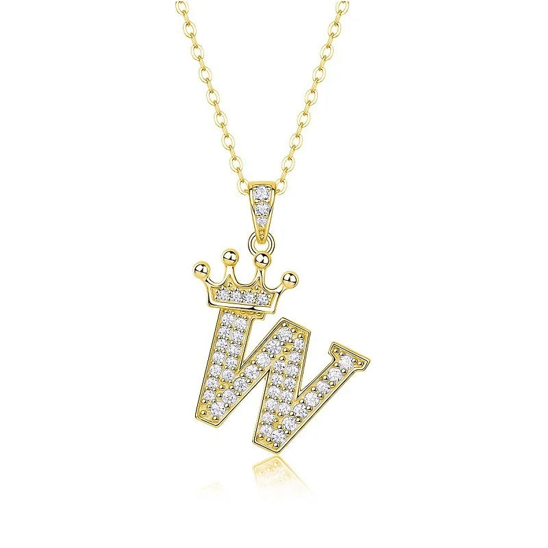 Collana con Lettere dell'Alfabeto in Moissanite D Color VVS1 Certificata