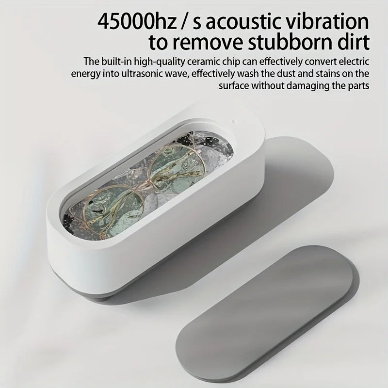 Ultrasonic Cleaning Machine 45000Hz High Frequency Vibration Wash Cleaner Washing Jewelry Glasses Watch Ring Dentures Cleaner