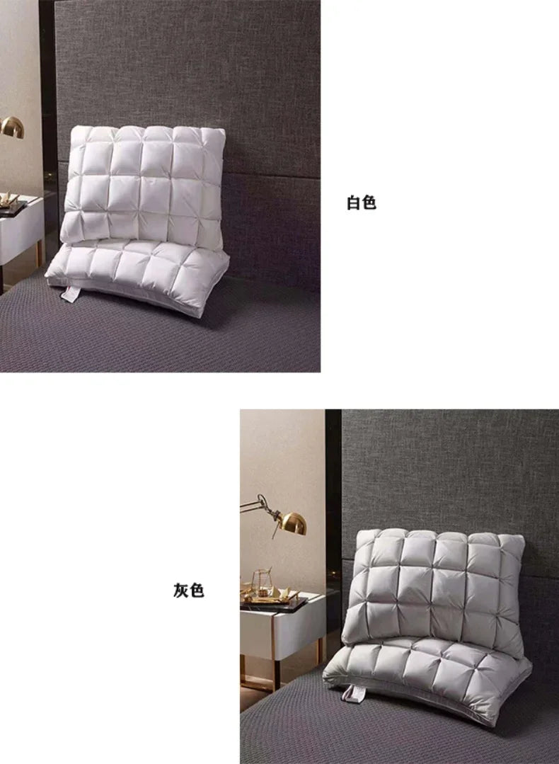 Goose Down Pillow 100% White Goose Feather Pillow Core Five-Star Hotel High-end 3D Bread  Goose Down Sleep Pillow