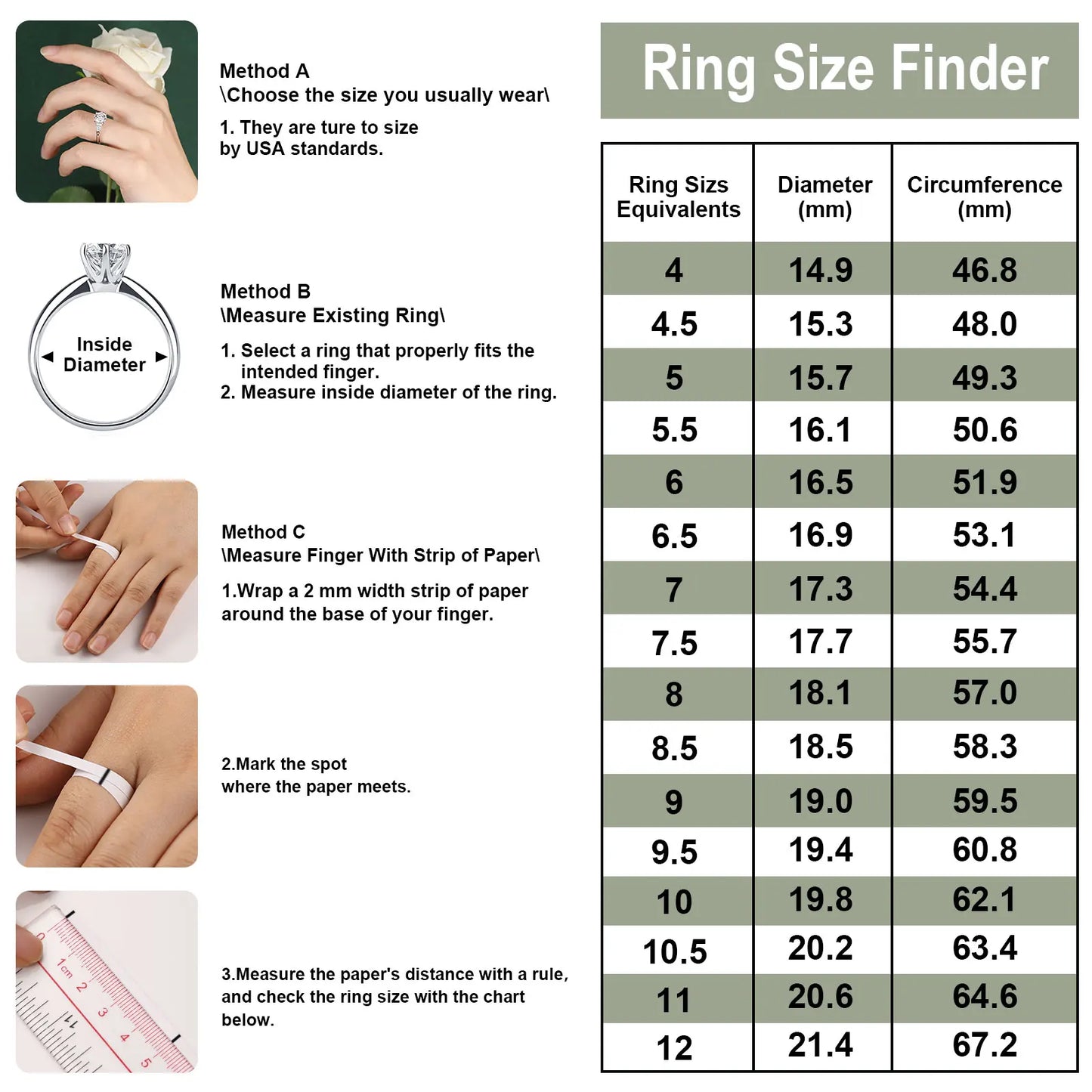 LinkerLove Lab Created Gemstone Sapphire/Emerald/Ruby Wedding Band S925 Sterling Silver Moissanite Diamond Ring Party Jewelry