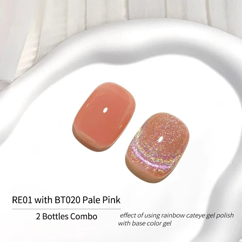 Cat Eye Gel Nail Polish - Magnetic Gel Set, Semi-permanent Varnish with Color, Gel Polish Set