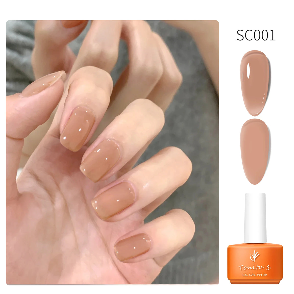 Tonitu G 7ml Semi-permanent Jelly Gel Nail Polish 59 Colors Natural Transparent  Summer Nails Art Soak Off  UV LED Gel  Varnish